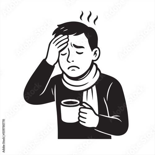 headache with hot tea