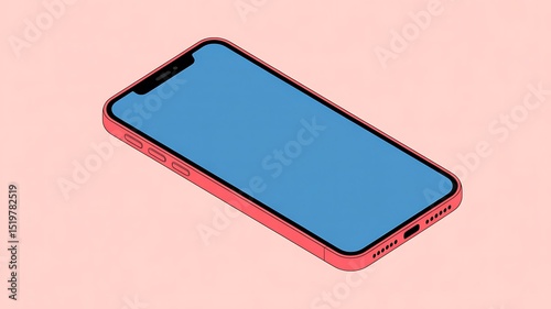Modern Smartphone Mockup: A Clean, Minimalist Design