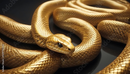 Majestic Golden Snake: A Symbol of Power and Transformation
