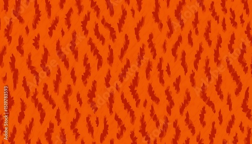 Orange Abstract Wavy Pattern