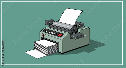 Fax machine documents sending receiving paper