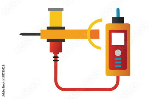 measuring device isolated on white