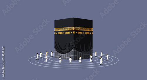 Kaaba Pilgrims Hajj Religious Pilgrimage Islam Faith