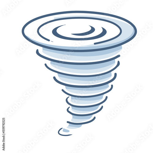 vector illustration of a tornado