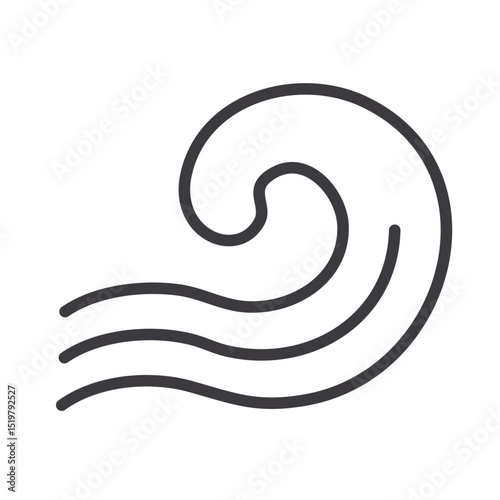vector illustration of a wave