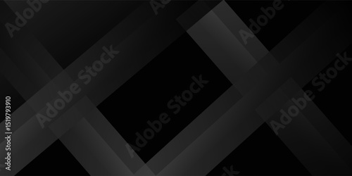 Black abstract background. Elegant dark diagonal shape elements. Modern luxury grey gradient graphic design.