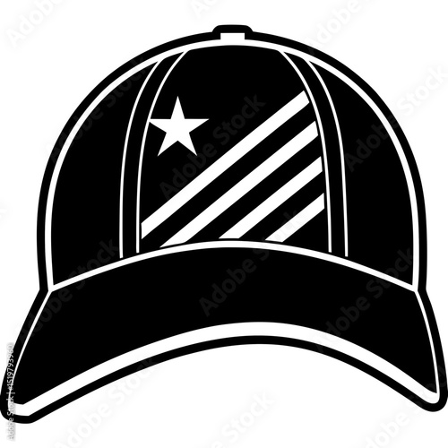 USA Sports Cap Vector – Clean White Background