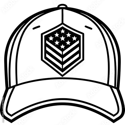 USA Sports Cap Vector – Clean White Background