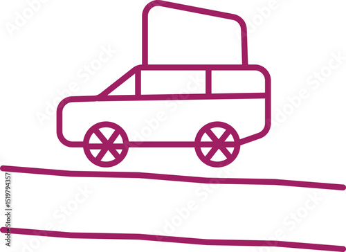 overloaded vehicle on road 