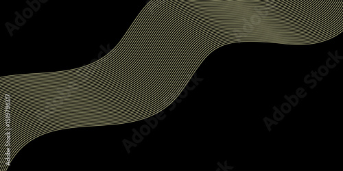 Black background with curved lines like a net, black color background with abstract shape, smooth line background
