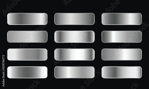Silver Gradients Swatches Set