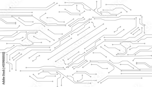High tech technology geometric and connection system background with digital data abstract. Circuit board vector background