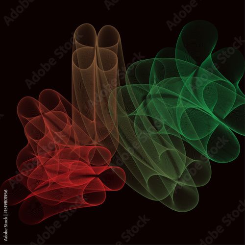 Abstract Background from blend