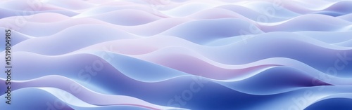 Abstract pastel waves background with soft purple and blue gradient textures