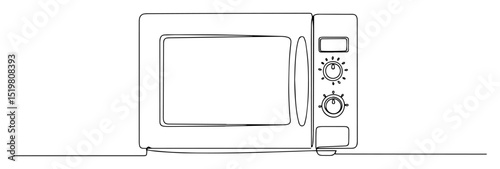 microwave monoline icon kitchen appliance