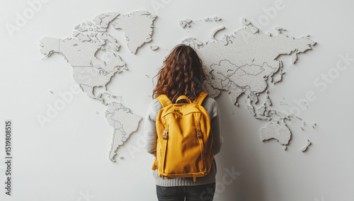A young woman ready to travel
