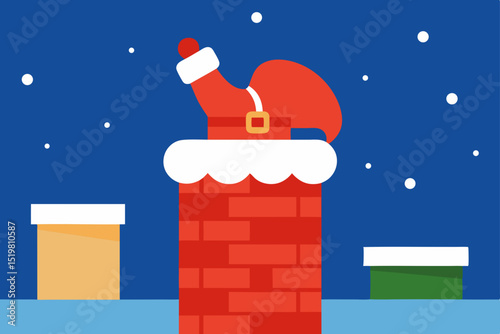 santa claus with a present