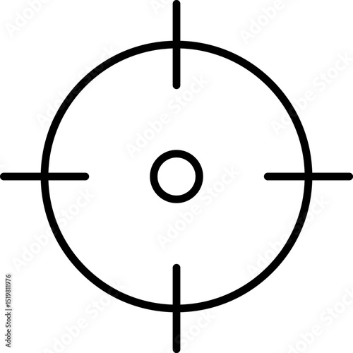 Focus, concentration icons collection. Goal, Target outline Linear icon set. Vector illustration
