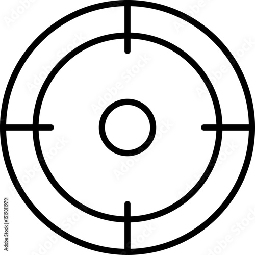 Focus, concentration icons collection. Goal, Target outline Linear icon set. Vector illustration