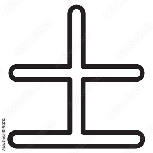 Plus Minus Math Line