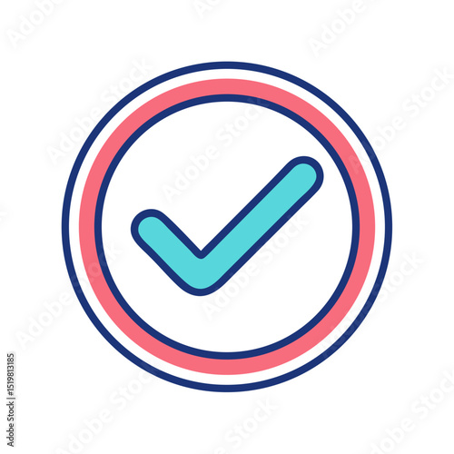 Check Mark Icon Illustration Vector - Validation, Approve, Checklist, Accept