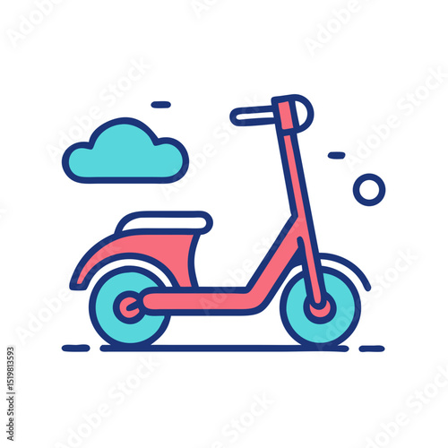 Scooter Icon Illustration Vector