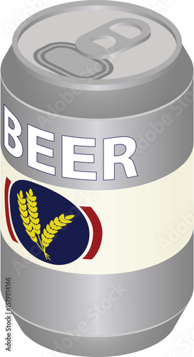 Isometric Beer Can