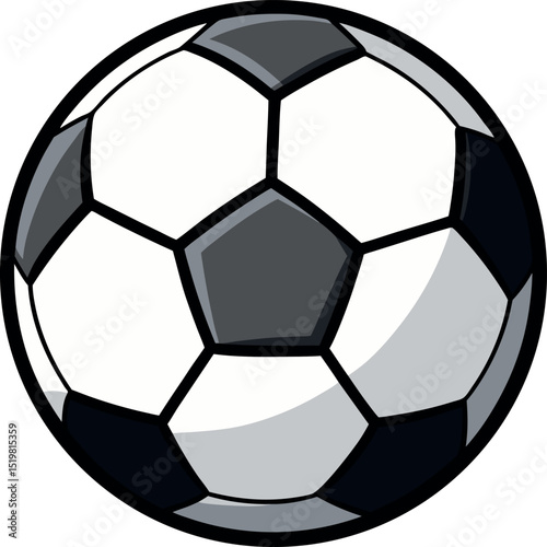 Back to School Soccer Ball Vector Clipart | Sports Graphic Design Element