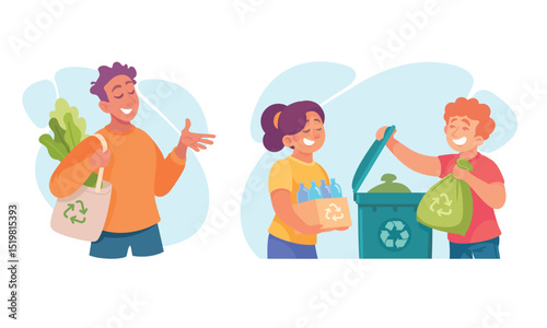 Promoting Sustainability Through the Processes of Recycling and Healthy Eating Choices