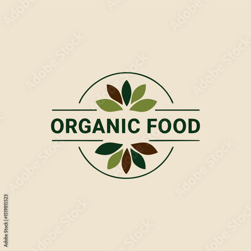 A minimalist logo concept for a health-focused organic food line, featuring a simple design of a sun rising over a field, emphasizing natural and sustainable practices.