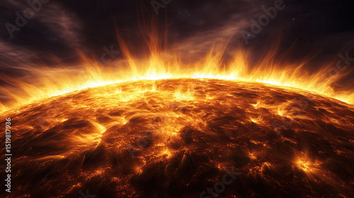 Solar Surface and Stellar Eruption – Realistic Sun Activity