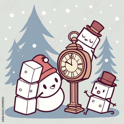 children in the winter