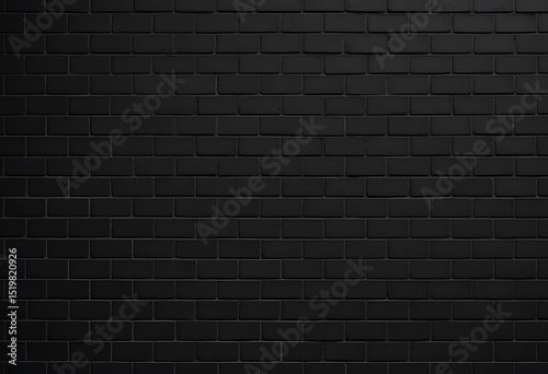 Detailed black brick wall texture perfect for architectural design and building concepts