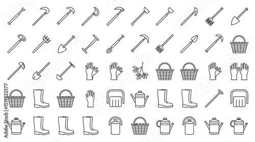 A diverse set of vector tools for web design illustrations