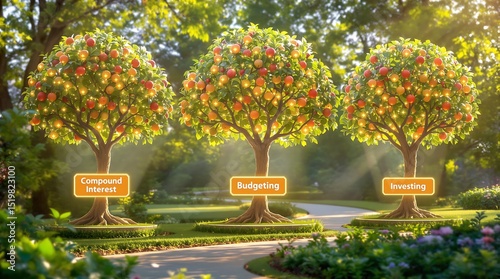 Financial Planning  Grow Your Wealth with Compound Interest, Budgeting, and Investing – Visual Guide