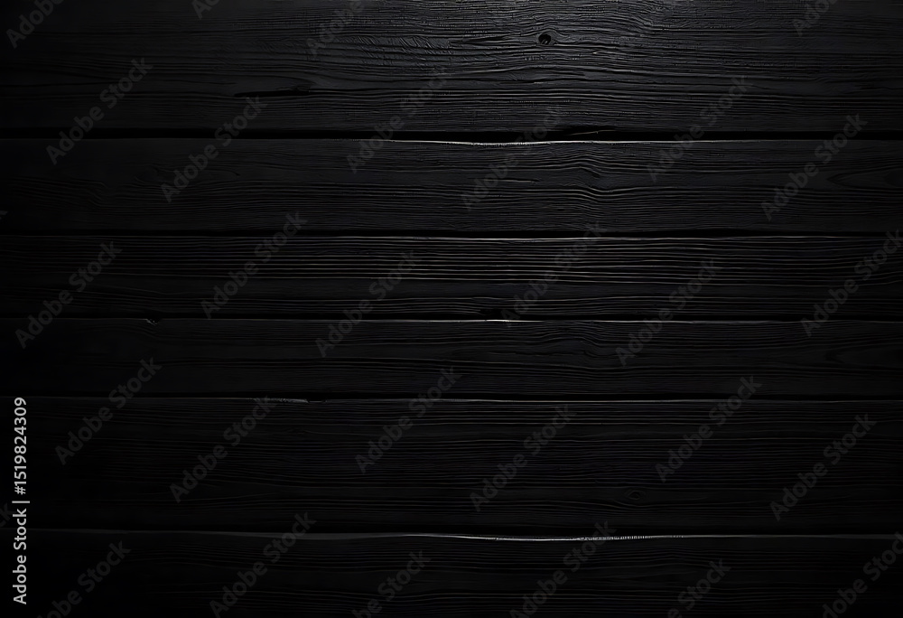 Fototapeta premium Textured dark wood grain horizontal planks forming a sleek and elegant surface