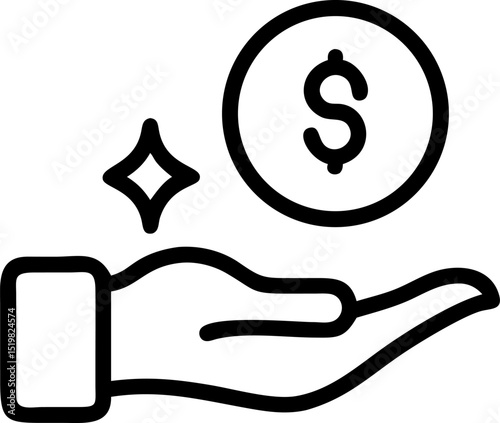 home assets vector outline icon on white or transparent background