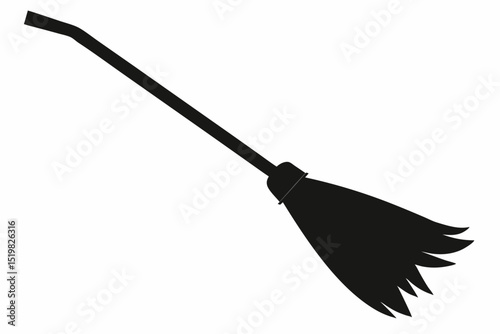 broom isolated on white