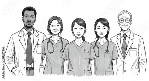 Medical Team: Diverse Healthcare Professionals