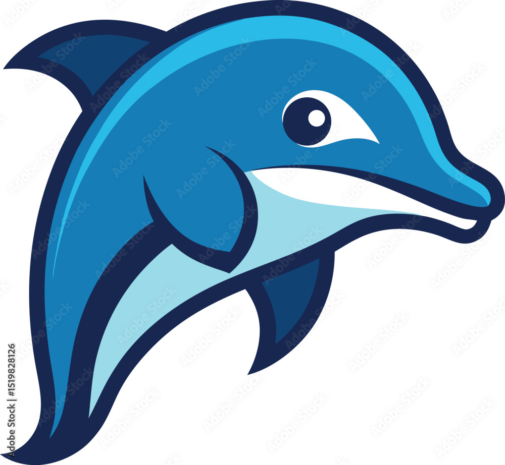 Obraz premium dolphin isolated on white