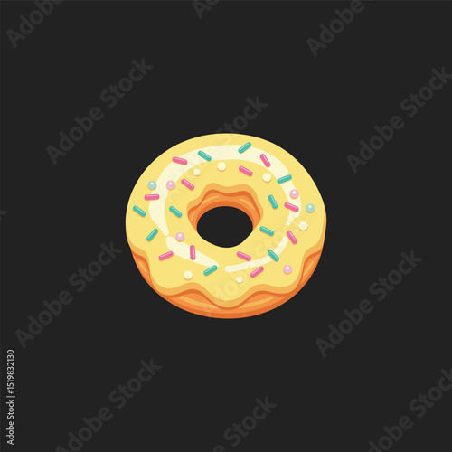 Download high-quality doughnuts vector illustrations featuring colorful, delicious donut designs with icing, sprinkles, and glaze. Perfect for bakery branding, 