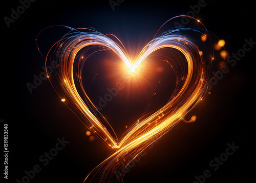 Generated image of a heart background