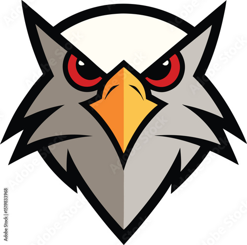 owl on white background