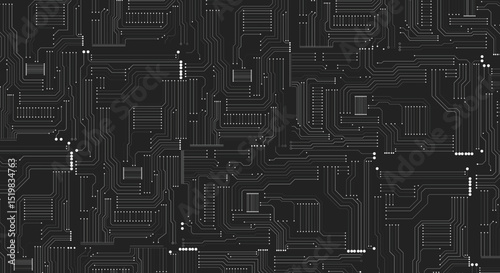 Vector circuit board illustration. Abstract technology  background. EPS 10.