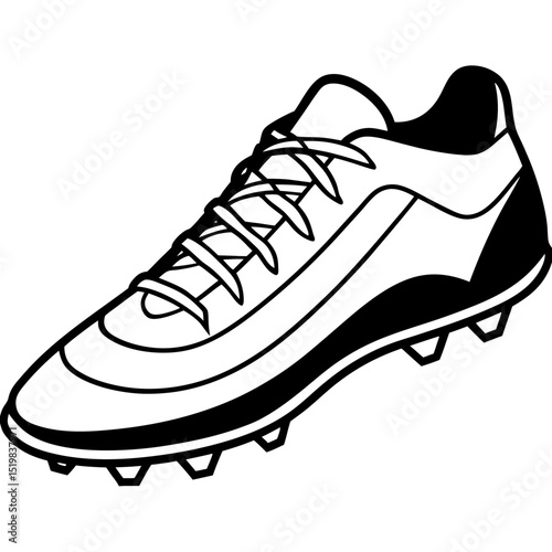 Minimalist Soccer Cleats Illustration