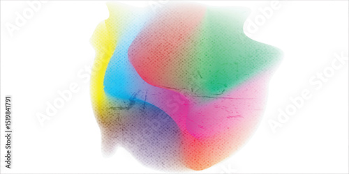 Set color circle gradient noise gradation. Abstract colorful watercolor blur mesh shape on white background. Gradient aura, grain neon blob with noise effect vector illustration.
