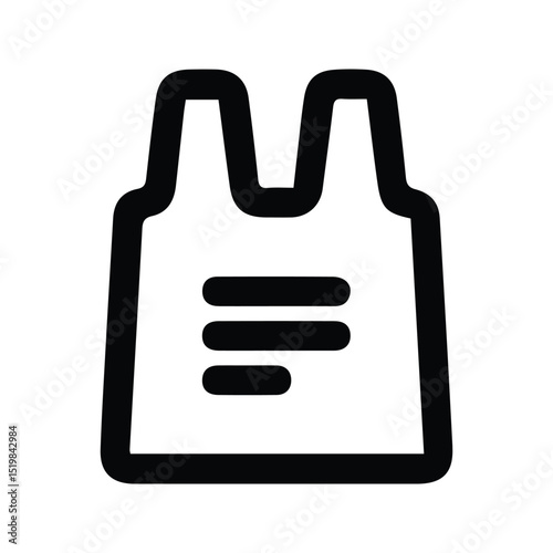 Plastic Bags Icon. Plastic Shopping Bags Illustration. Eps 10.