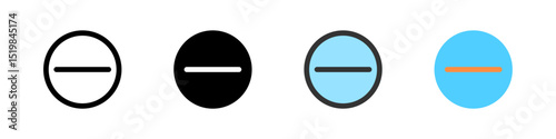 Icon set for do not disturb. Ideal for apps, notifications, or privacy settings.