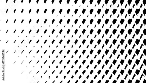 Black and white abstract geometric pattern with transition effect. For sporty background and jersey design. Fully editable vector element. Vector Format Illustration 