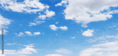sky is blue and clear with  clouds